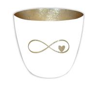 Seaside No.64 - Photophores romantiques Baltic en métal avec motifs découpés - Diverses combinaisons de couleurs pour bougies chauffe-plat et bougies piliers dans la maison et le jardin (amour infini