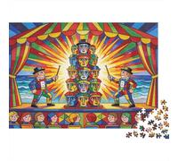 Seaside Punch et Judy Puppet Show Puzzle en Bois Imperméable Puzzles De 1000 Pièces pour Adultes Cadeaux Impossible De Décoration pour La Maison