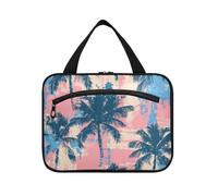 Seaside Resort Coconut Grove Trousse de voyage à suspendre avec crochet, accessoires de créateur, trousse de toilette à suspendre pour les toilettes indispensables de voyage, Bolsa para maquillaje L