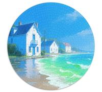 Seaside Town Puzzle 1000 Pièces Educa Jouet en Bois Cadeau Unique De l'art De La Décoration Building Jeu Éducatif Challenge Toy pour Adultes Et Enfants À Partir De 12 Ans 1000pcs (67.5x67.5cm)