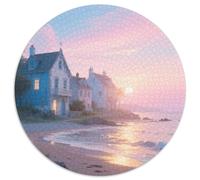 Seaside Town Puzzle 1000 Pièces Educa Jouet en Bois Cadeau Unique Décoration Intérieure Building Jeu Éducatif Challenge Toy pour Adultes Et Enfants À Partir De 12 Ans 1000pcs (67.5x67.5cm)