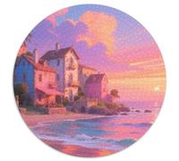 Seaside Town Puzzle 1000 Pièces Educa Jouet en Bois Cadeau Unique Décoration Intérieure Building Jeu Éducatif Challenge Toy pour Adultes Et Enfants À Partir De 12 Ans 1000pcs (67.5x67.5cm)