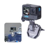 SEASKY M02 Pince de fixation pour pare-brise de moto en aluminium pour GoPro Hero 13 12 11 10 9 8 7 pour DJI Action 5 4 3 2 pour insta360 Ace Pro 2 Caméra de sport