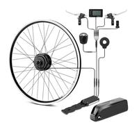 SEASON Ebike Kit de Conversion Vélo électrique 26 Pouces/28 Pouces Moteur Avant 36V 250W Contrôleur intégré avec Batterie 36V 13Ah/15.6Ah/18Ah et Chargeur