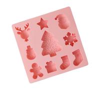 Seasonal Christmas Moulds - Lightweight Silicone Moulds | 15x15cm Silicone Molds for Desserts, Flexible Mould for Holiday, Bakeware Molder Tools & Accessories, Baking Molders for Seasonal Use