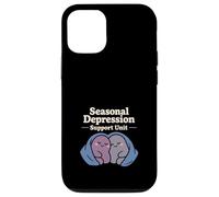 Seasonal Depression Club Sad Girl Winter Cozy Humour Coque pour iPhone 12/12 Pro