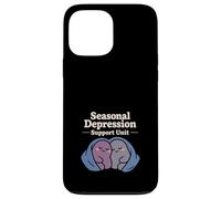 Seasonal Depression Club Sad Girl Winter Cozy Humour Coque pour iPhone 13 Pro Max
