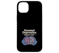 Seasonal Depression Club Sad Girl Winter Cozy Humour Coque pour iPhone 14 Plus
