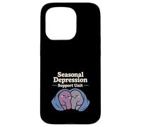 Seasonal Depression Club Sad Girl Winter Cozy Humour Coque pour iPhone 15 Pro
