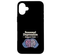 Seasonal Depression Club Sad Girl Winter Cozy Humour Coque pour iPhone 16 Plus