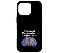 Seasonal Depression Club Sad Girl Winter Cozy Humour Coque pour iPhone 16 Pro