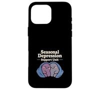Seasonal Depression Club Sad Girl Winter Cozy Humour Coque pour iPhone 16 Pro Max