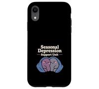 Seasonal Depression Club Sad Girl Winter Cozy Humour Coque pour iPhone XR