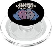 Seasonal Depression Club Sad Girl Winter Cozy Humour PopSockets PopGrip pour MagSafe