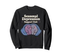Seasonal Depression Club Sad Girl Winter Cozy Humour Sweatshirt