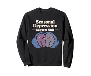 Seasonal Depression Club Sad Girl Winter Cozy Humour Sweatshirt