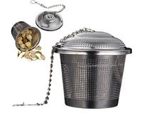 Seasoning Filter Ball - Tea Filter Strainer | Tea Infuser | Stainless Steel Seasoning Strainer | Tea Filter Basket | Food-Grade Tea Infuser | Dishwasher Cooking Supplies For Kitchen, Home Use