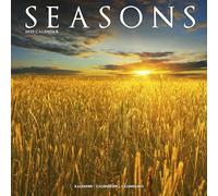 Seasons Calendar 2025 Square Scenic Wall Calendar - 16 Month