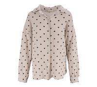 Seasons of April Chemisier 'Liya' beige / noir, Taille L-XL