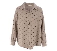 Seasons of April Chemisier 'Liya' taupe / noir, Taille S-M