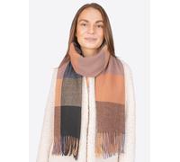 Seasons of April Écharpe 'Milly' beige / marine / marron / noir, Taille Taille unique