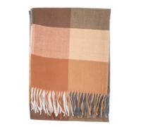 Seasons of April Écharpe 'Milly' beige / marron / bleu violet / orange, Taille Taille unique