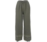 Seasons of April Pantalon 'Ines' vert foncé, Taille 34-42