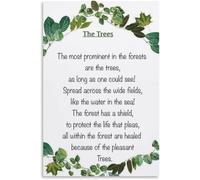 Seasons of Life Poem Poster Evergreen Inspiration Decor for Den
