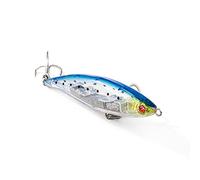 Seaspin JANAs 107 Blue Water - Leurre Artificiel pour la Pêche au Spinning, Pencil Bait Lipless Coulant 107 mm 39 g - Armature Traversante, Hameçons 4X #2 - pour Prédateurs Marins SART Ghost