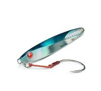Seaspin Leppa 77 Slim - Leurre Artificiel pour la Pêche au Spinning, Casting Metal Jig 115 mm 77 g - Centre de Gravité Bas, Assist et Hameçon BKK #3/0 - pour Sérioles Mérous Coryphènes AGU