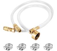 Seastar Kit de purge hydraulique de direction avec raccords en laiton pour bateaux, yachts et systèmes marins, pour une élimination efficace de l'air, tuyau transparent pour un contrôle visuel