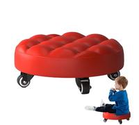 Seat à rouleau bas bas - chaise utilitaire polyvalente avec roues de lanceur, siège de tâche au niveau du sol | Tabouret d'atelier ergonomique pour la mécanique, la réparation de la maison, les travau