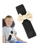 Seat Belt Cover Pad - Cute Bow Tie Backpack Straps Neck Cushion Protector | Breathable Seat Belt Cushion | Helps Protect Your Neck And Shoulder Car Travel Comfort Safety Accessories