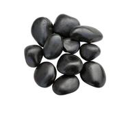 Seat Flor srl ® galet de rivière noir brillant, galet brillant noir, galets pour jardin et pots Mis. 30/60 mm. (sac de 20 kg.)