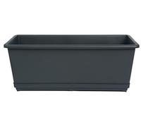 Seat Flor srl® Pot de fleurs pour balcon, pot de fleurs, boîte à fleurs (30 cm, anthracite)