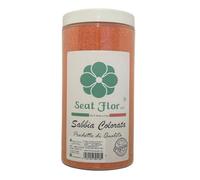 Seat Flor srl® Sabbia colorata, sabbia per decorazioni, sabbia per wedding, sabbia mis. 0.3/0.7 mm. in barattolo da 750 gr. (Orange)