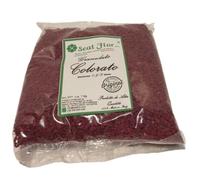 Seat Flor srl® sable coloré granuleux, granulés colorés, pierre concassée colorée, grain coloré (25 couleurs disponibles) taille 1,5/3 mm en sac de 1 kg. (BORDEAUX)