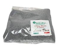 Seat Flor SRL® Sable coloré pour décoration de vases 0,5 mm Sac de 1 kg env. (25 Couleurs Disponibles) (Argent)