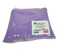 Seat Flor SRL® Sable coloré pour décoration de vases 0,5 mm Sac de 1 kg env. (25 couleurs disponibles) (Lilas)