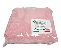 Seat Flor SRL® Sable coloré pour décoration de vases 0,5 mm Sac de 1 kg env. (25 couleurs disponibles) (Rose)