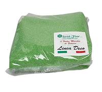 Seat Flor SRL® Sable coloré pour décoration de vases 0,5 mm Sac de 1 kg env. (25 couleurs disponibles) (Vert)