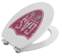 SEAT WC AVEC GAZ SHIELD METAL DECORATION