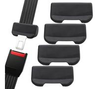 Seatbelt Buckle Protector - 4Pack 8cm Silent Guard, ScratchResistant Interior AntiScratch Friction Buffer | Soft Silicone Material, Reusable Dustproof Cover Works For SUV Commuting