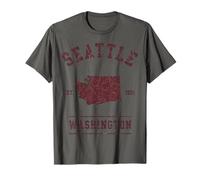 Seattle Est 1851 État de Washington T-Shirt
