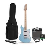 Seattle Guitare électrique bleue 10 W et ensemble d'accessoires