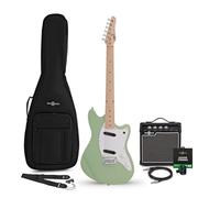 Seattle Guitare électrique Vert écume de mer 10 W et ensemble d'accessoires