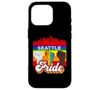 Seattle Pride Rainbow Gay Pride Flag Funny LGBT Coque pour iPhone 16 Pro