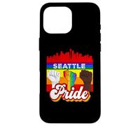 Seattle Pride Rainbow Gay Pride Flag Funny LGBT Coque pour iPhone 16 Pro Max