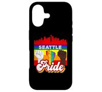 Seattle Pride Rainbow Gay Pride Flag Funny LGBT Coque pour iPhone 17