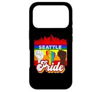 Seattle Pride Rainbow Gay Pride Flag Funny LGBT Coque pour iPhone 17 Pro